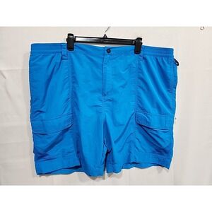 Magellan Outdoors Fish Gear Shorts Mens 3Xl, Mag Repel Cargo‎ Shorts, Blue